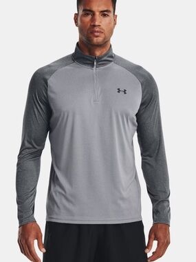 UA Velocity 2.0 Mens 1/4 Zip Long Sleeve Technical shirt Large